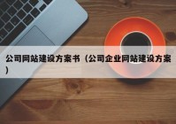 公司网站建设方案书（公司企业网站建设方案）