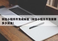 微信小程序开发成本低（微信小程序开发需要多少资金）